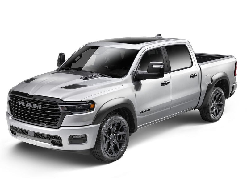 2" Extend-A-Fender Smooth Fender Flares, Black, Front & Rear