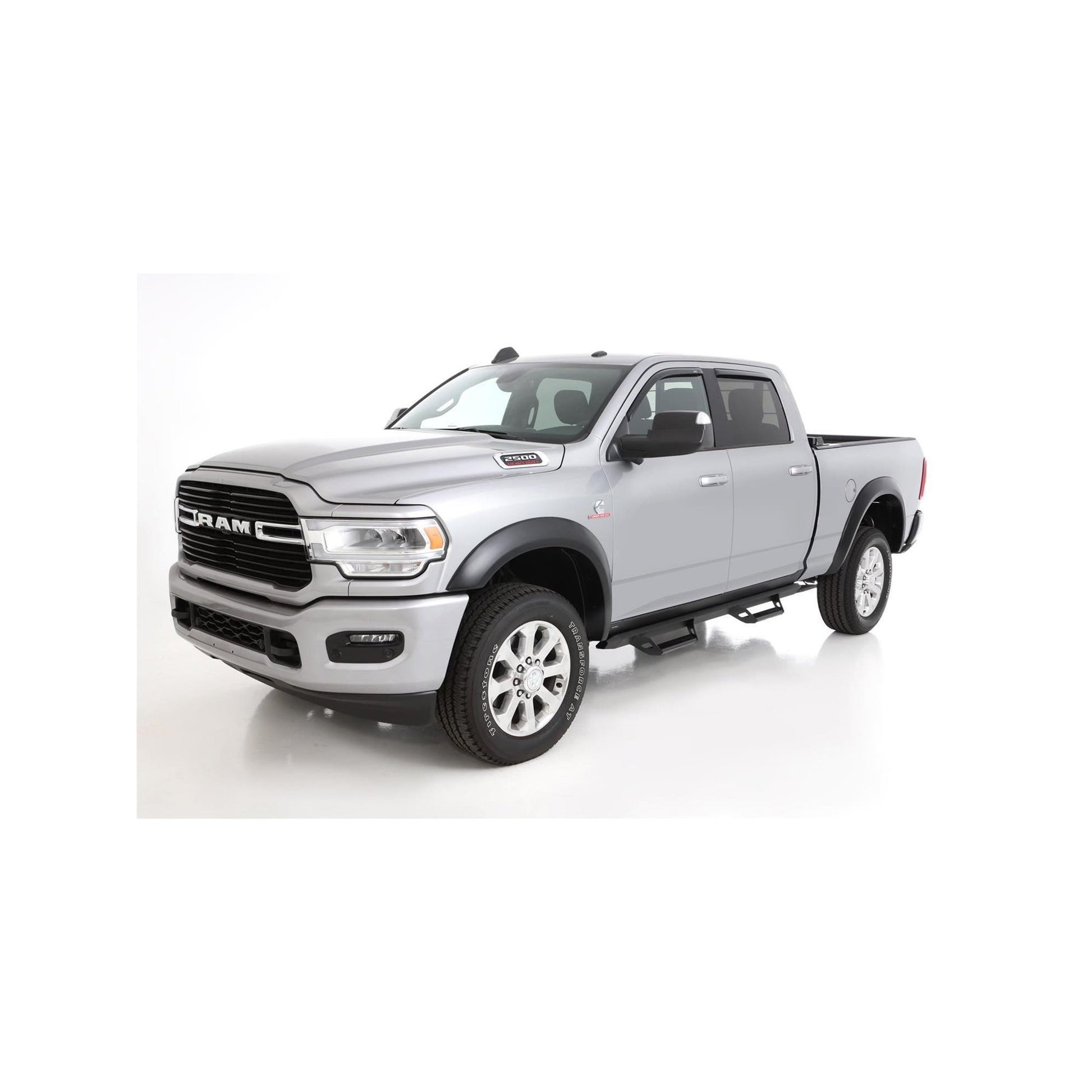 2" Extend-A-Fender Smooth Fender Flares, Black, Front & Rear