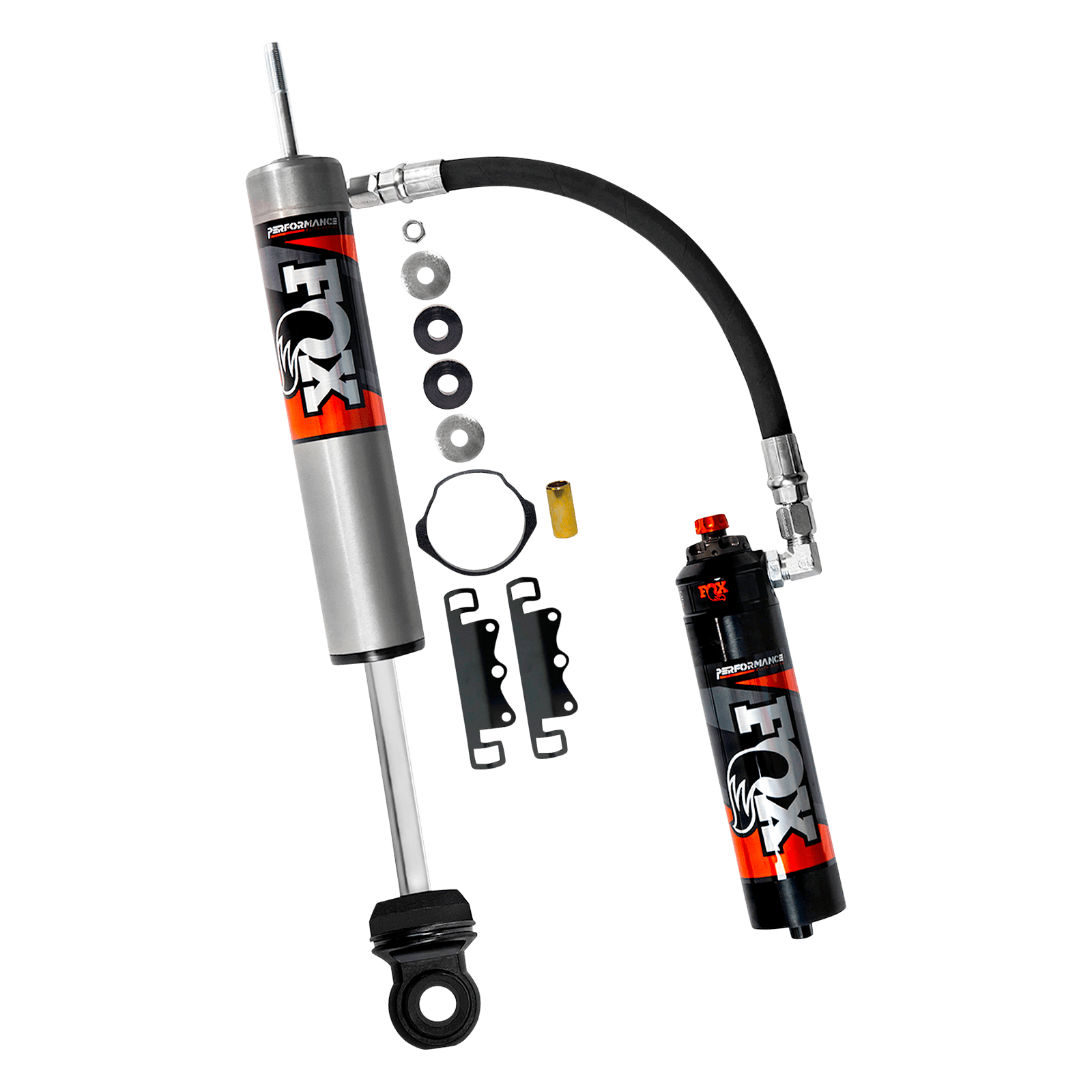 Front Fox Performance Elite Series 2.5" Remote Reservoir DSC Shocks, Suits 4-7" Lift, Set of 2