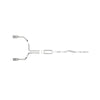 Vulcan Series 4inch to Dual 3inch 304 Stainless Steel Cat-Back Exhaust System, Polished tip