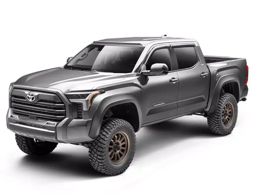 2" Extend-A-Fender Smooth Fender Flares, Black, Front & Rear