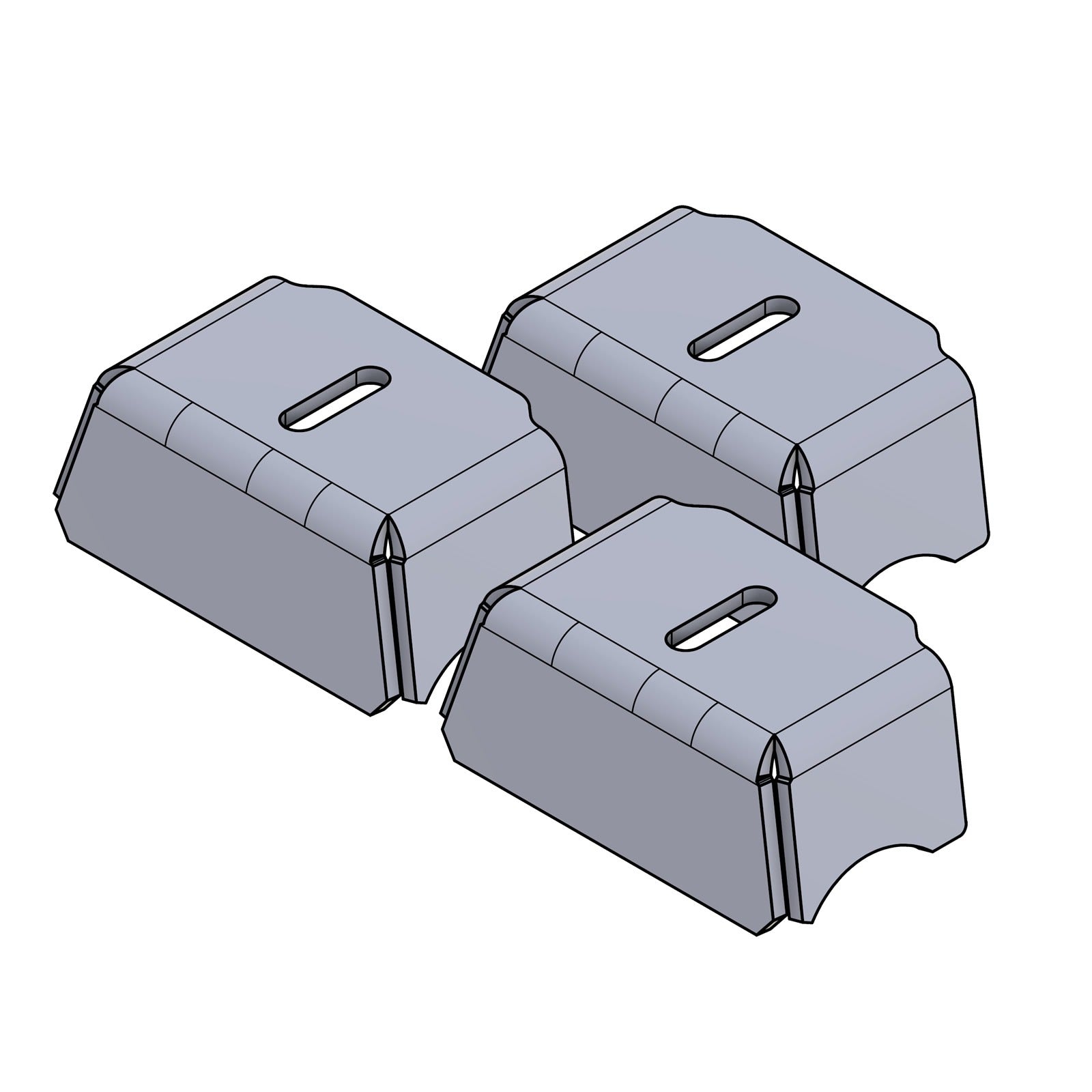 Pre Runner Bar Spotlight Tab - Mid Size - Set of 3