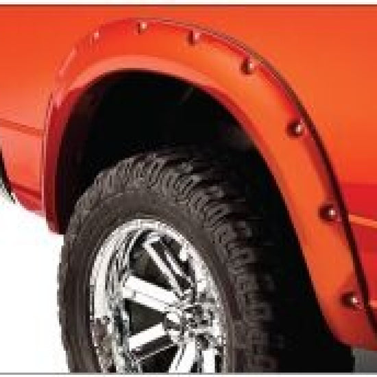 Pocket Style Fender Flares, Black, Front & Rear