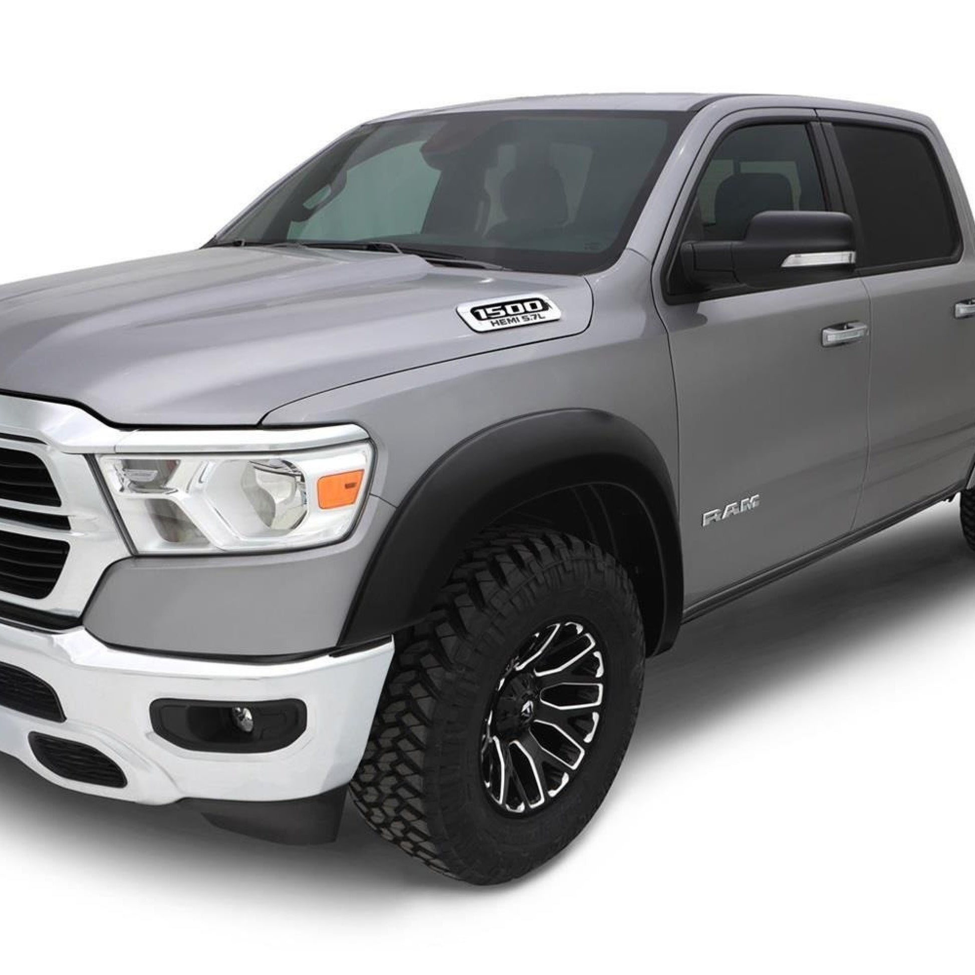 2" Extend-A-Fender Smooth Fender Flares, Black, Front & Rear