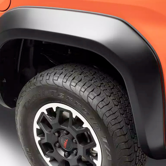 2" Extend-A-Fender Smooth Fender Flares, Black, Front & Rear