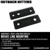 Brake Line Mounting Bracket Kit for Remote Res Shocks