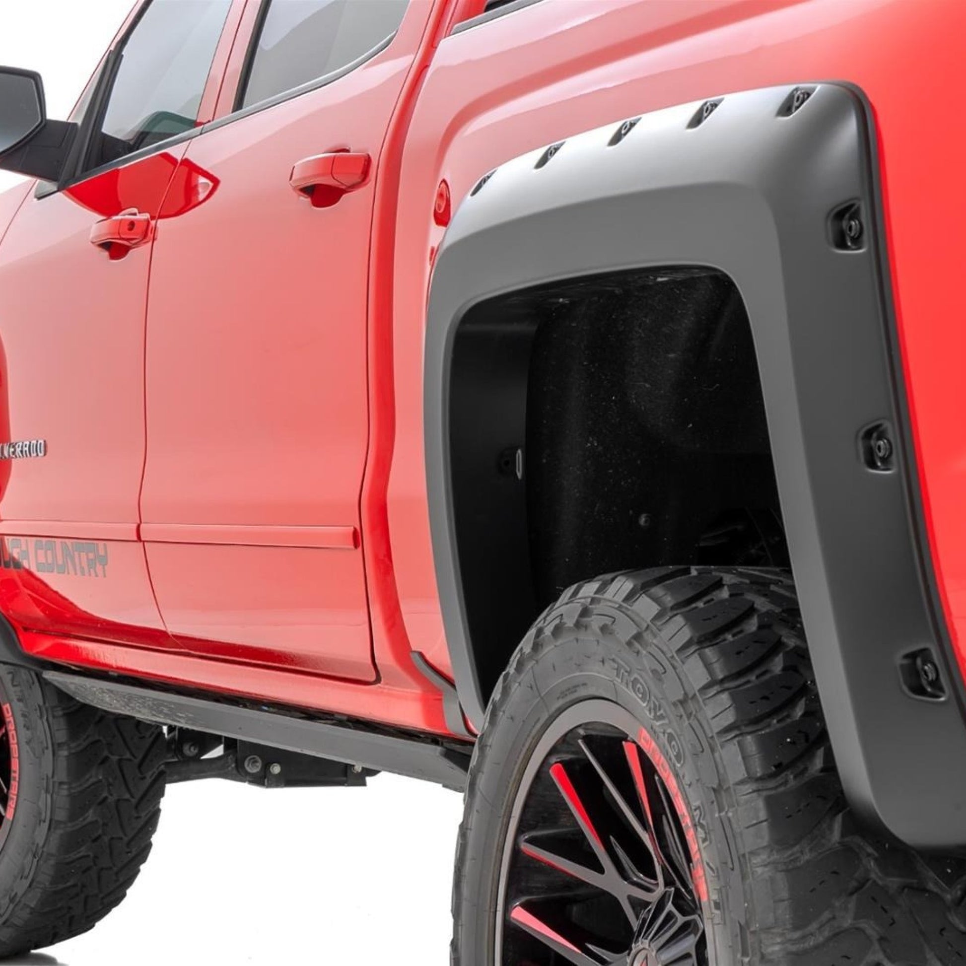 2" Pocket Style Smooth Fender Flares. Front & Rear