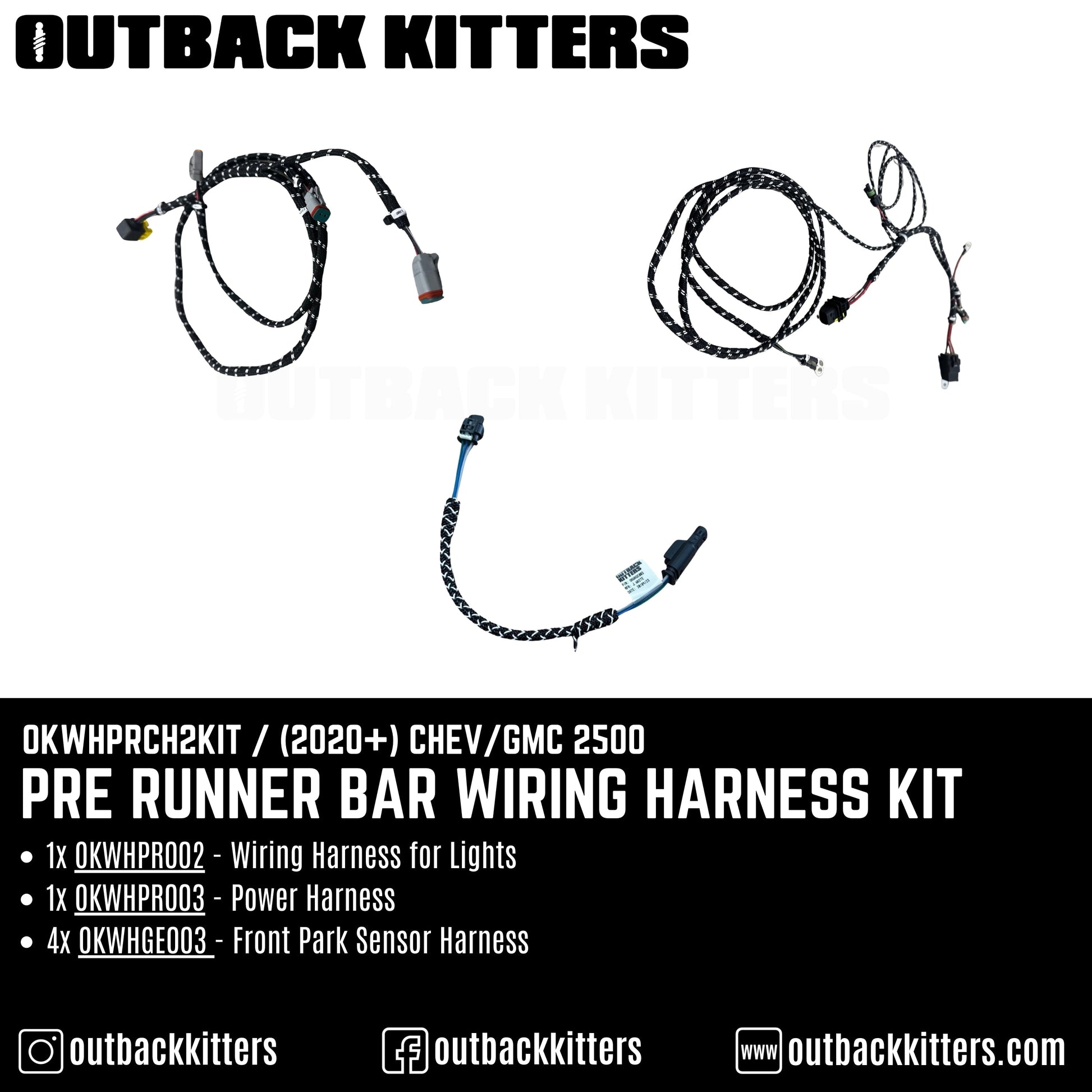 Pre Runner Bar Wiring Harness Kit (Excludes High Beam)