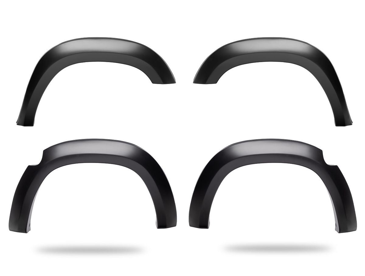 Extend-A-Fender Smooth Fender Flares, Black, Front & Rear
