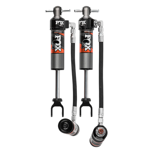 Front Fox Performance Elite Series 2.5" Remote Reservoir DSC Shocks, Suits 1.5-2.5" Lift, Set of 2