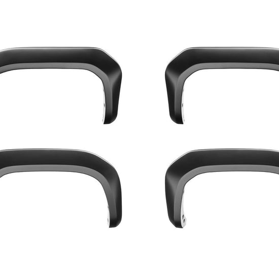2.5" Extend-A-Fender Smooth Fender Flares, Black, Front & Rear