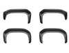 2.5" Extend-A-Fender Smooth Fender Flares, Black, Front & Rear