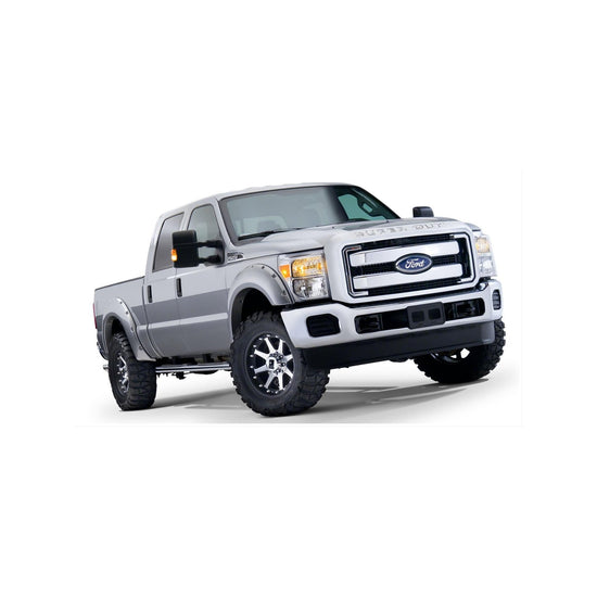 Pocket Style Smooth Fender Flares, Black, Front & Rear