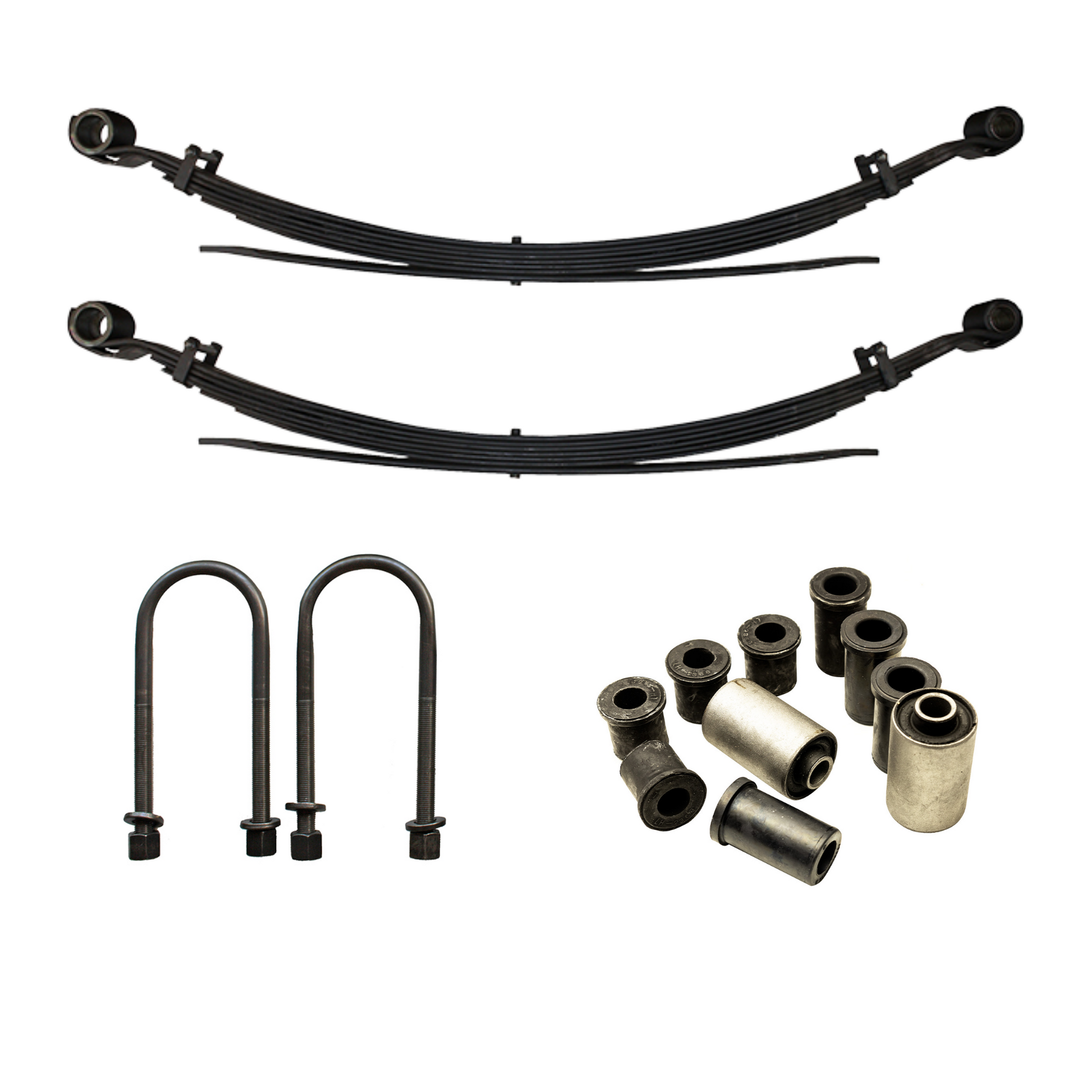 2/3" Lift Leaf Pack Complete Kit, 600/400kg Load Rating (Includes Bush Kit & U-Bolts)