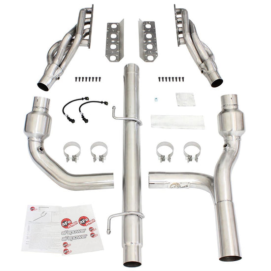 V8 5.7L Hemi Twisted Steel Long Tube Headers & Y Pip