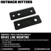 Brake Line Mounting Bracket Kit for Remote Res Shocks