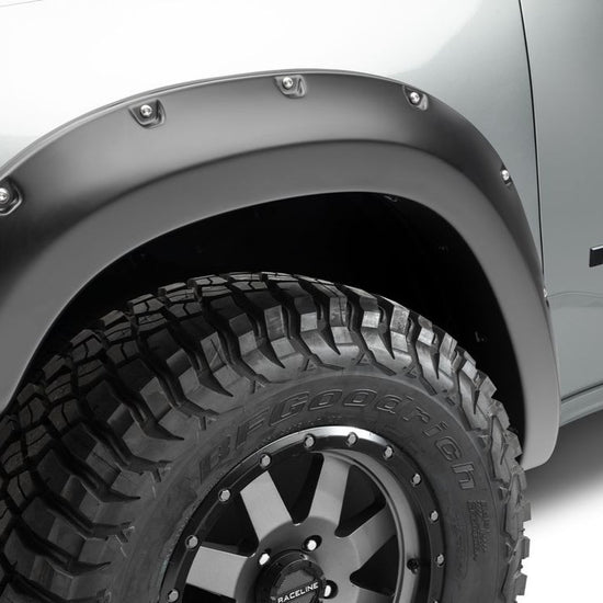 1.5" Pocket Style Fender Flares, Black, Front & Rear