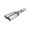 Vulcan Series 4inch to Dual 3inch 304 Stainless Steel Cat-Back Exhaust System, Polished tip