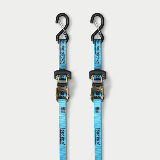 Rachet Straps, Blue, Set of 2