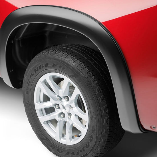 2" Extend-A-Fender Smooth Fender Flares, Black, Front & Rear