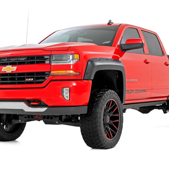 2" Pocket Style Smooth Fender Flares. Front & Rear