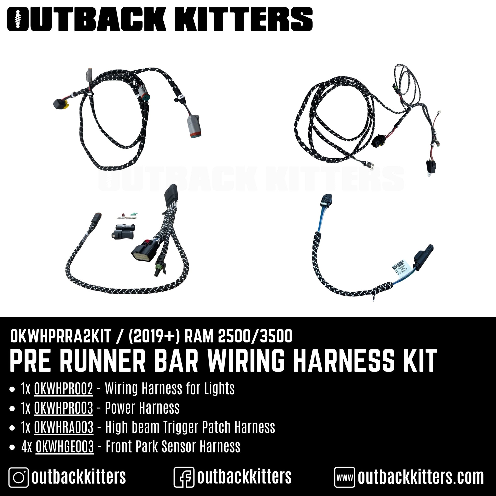 Pre Runner Bar Wiring Harness Kit