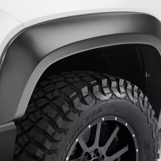 2.5" Extend-A-Fender Smooth Fender Flares, Black, Front & Rear