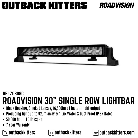 30" LED Dual Row Straight Light Bar Stealth 70 Series