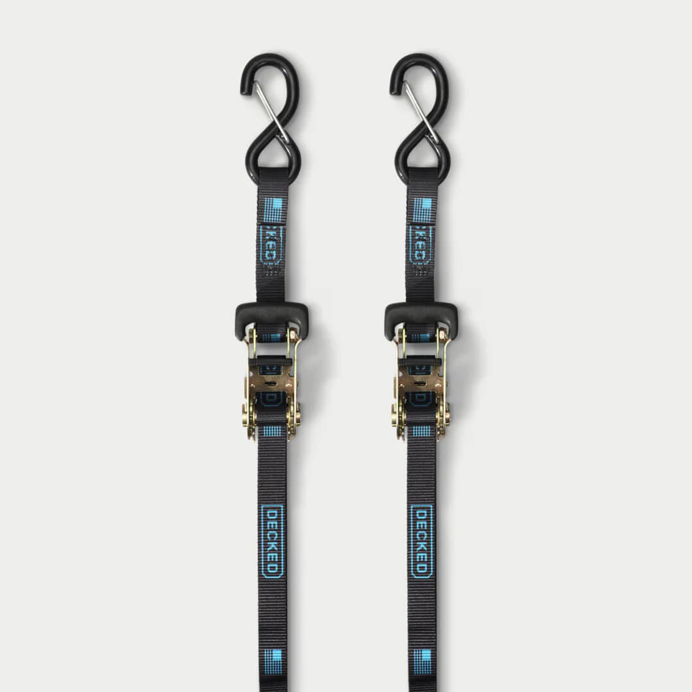 Rachet Straps, Black, Set of 2