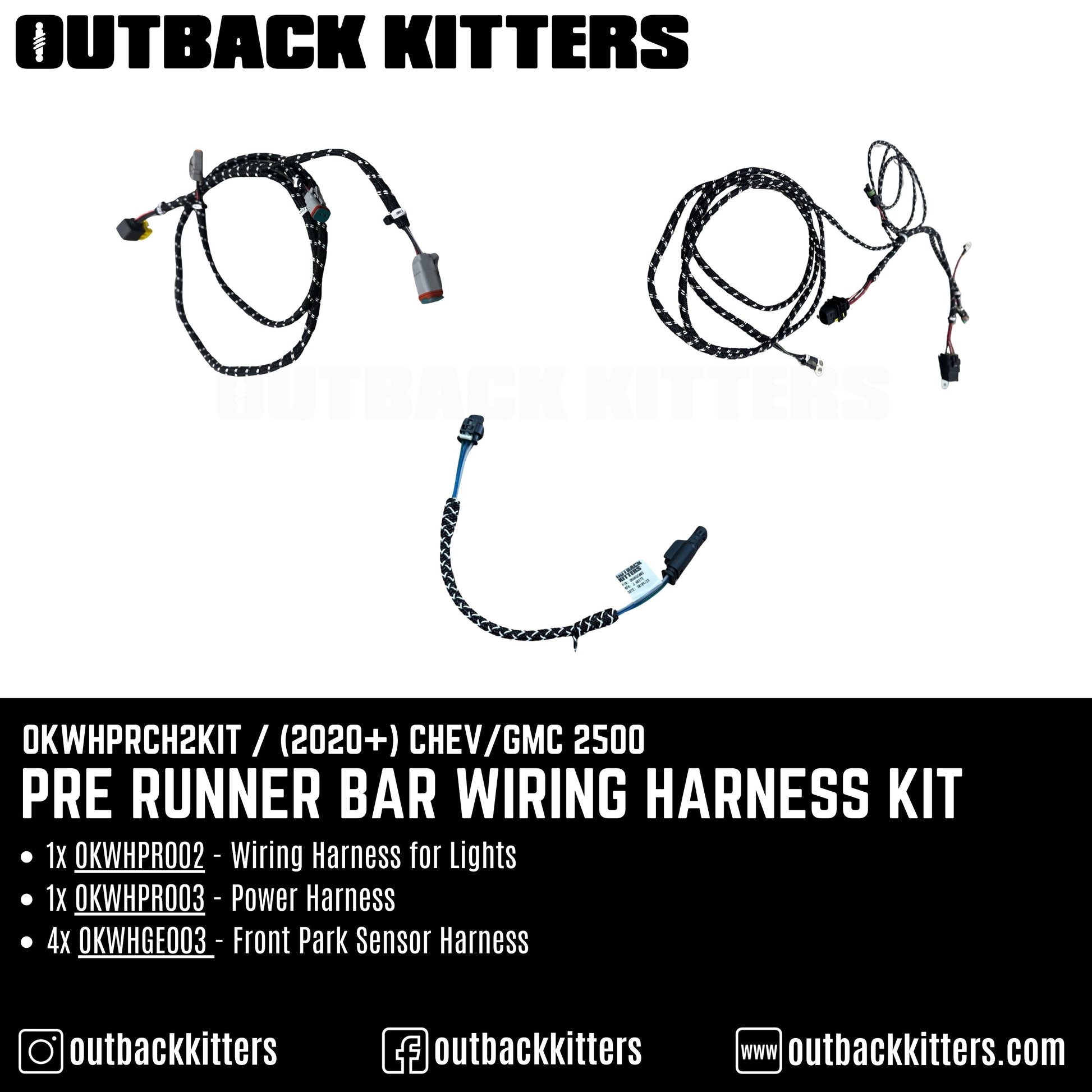 Pre Runner Bar Wiring Harness Kit (Excludes High Beam)