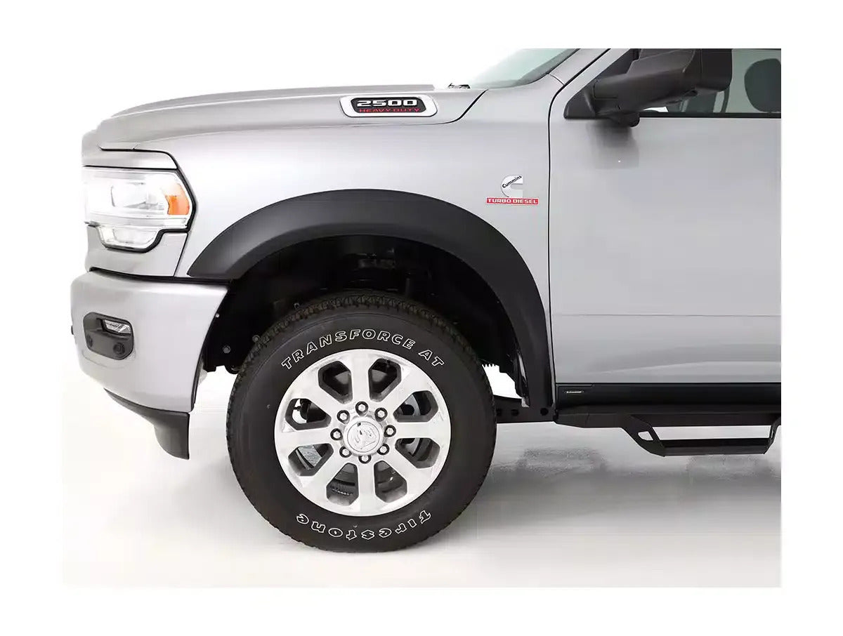 2" Extend-A-Fender Smooth Fender Flares, Black, Front & Rear
