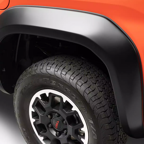 2.5" Extend-A-Fender Smooth Fender Flares, Black, Front & Rear