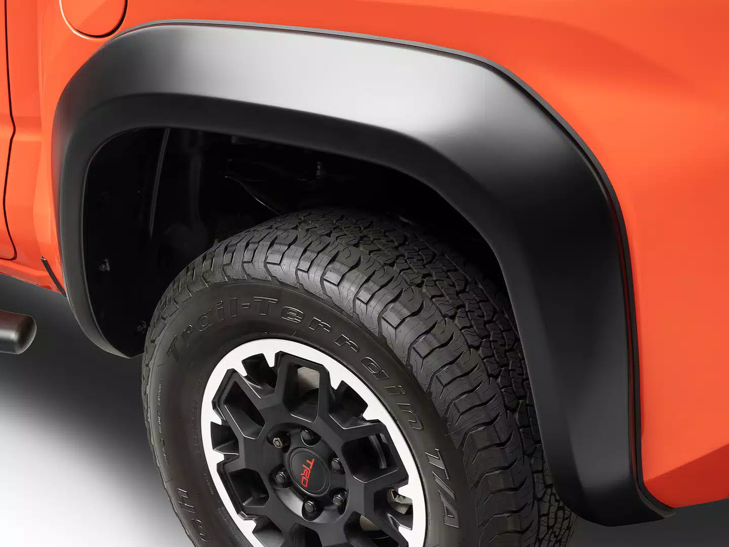 2.5" Extend-A-Fender Smooth Fender Flares, Black, Front & Rear