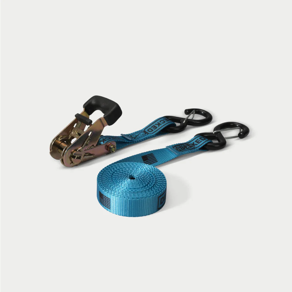 Rachet Straps, Blue, Set of 2