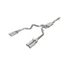 Vulcan Series 4inch to Dual 3inch 304 Stainless Steel Cat-Back Exhaust System, Polished tip