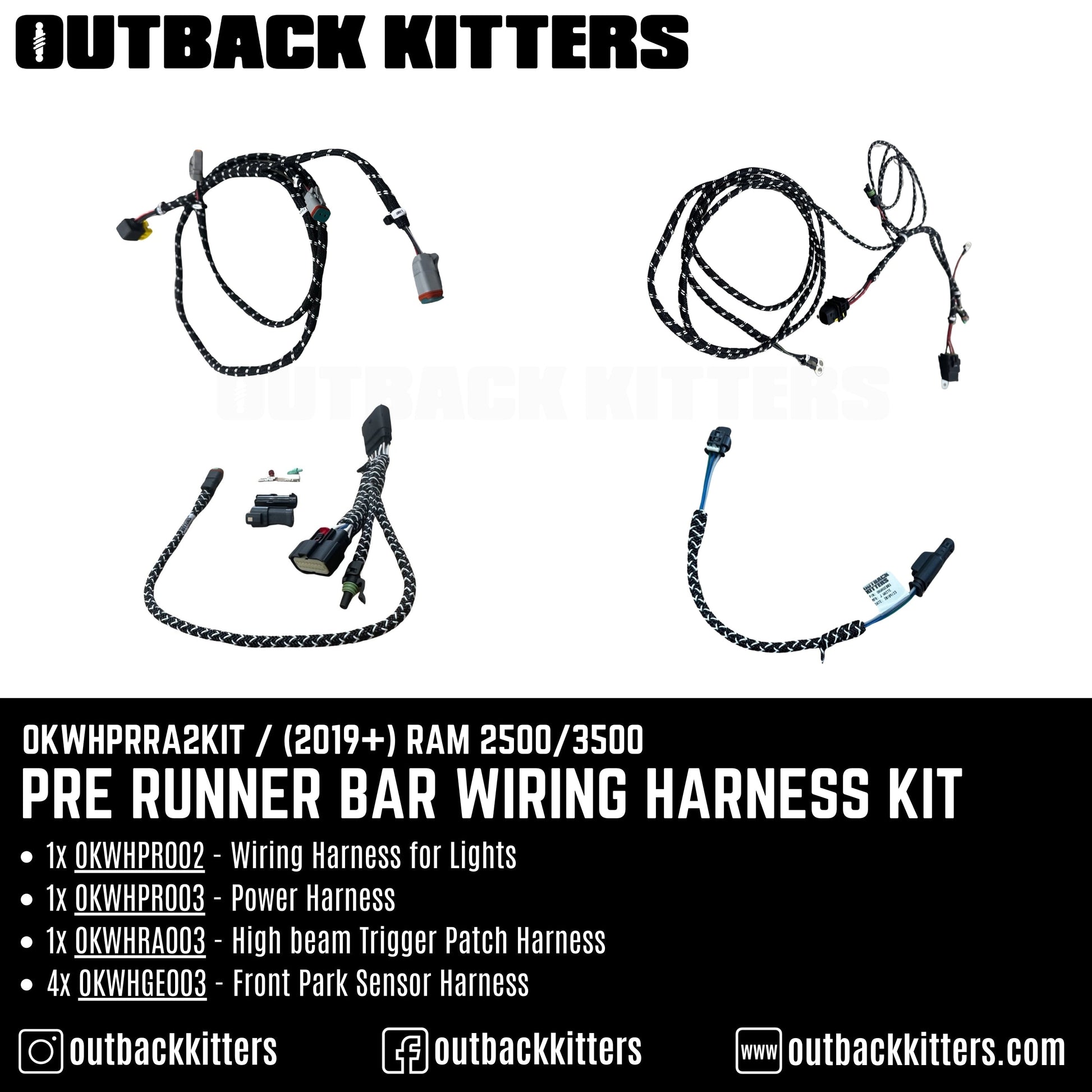 Pre Runner Bar Wiring Harness Kit
