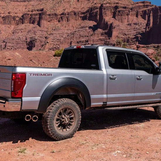 2.5" Extend-A-Fender Smooth Fender Flares, Black, Front & Rear