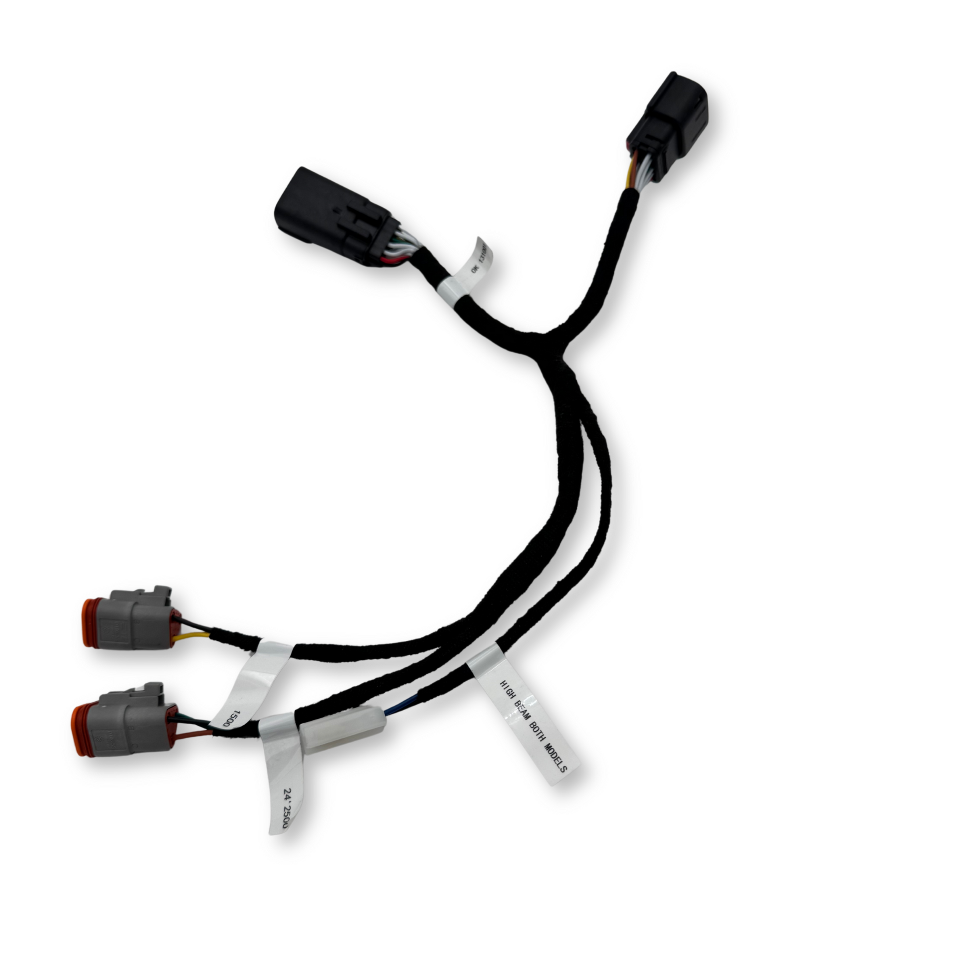 Wiring Harness Headlight 12 Pin Patch Harness (High Beam, Indicator, Park Light & Earth)