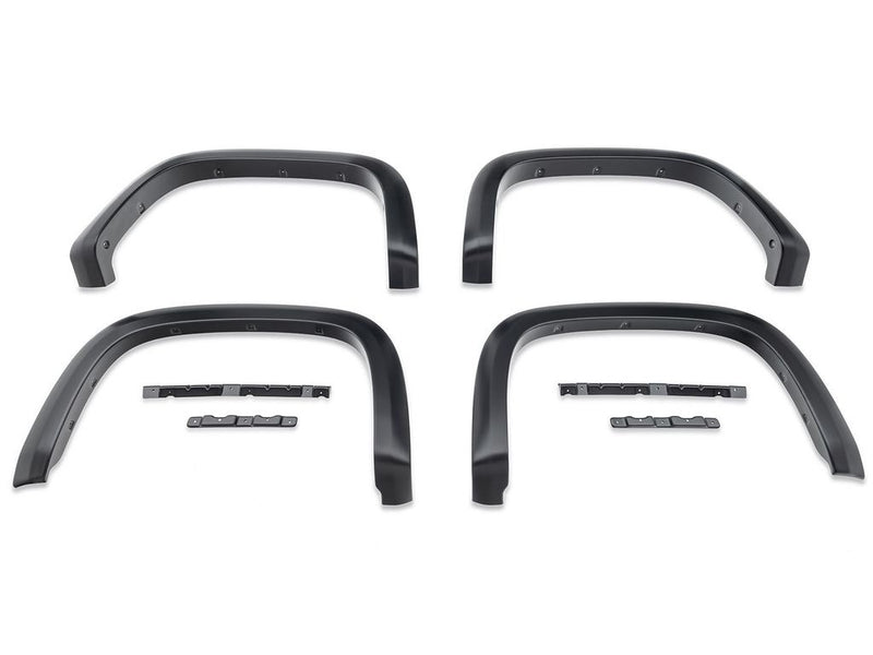 2.5" OE-Style Smooth Fender Flares, Black, Front & Rear