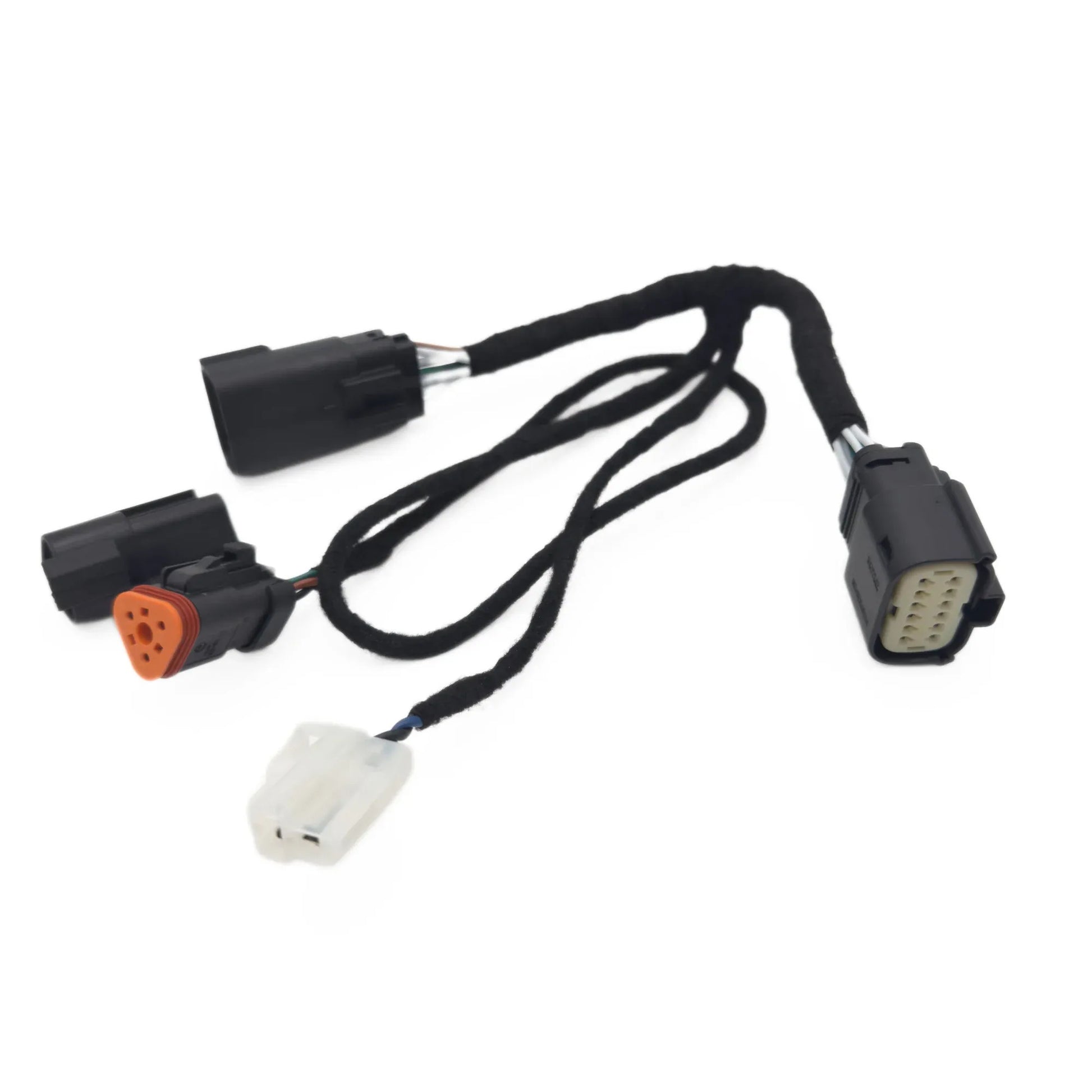 Wiring Harness for Ford F250 16 Pin Patch Harness (High Beam, Indicator, Park Light & Earth), Braided