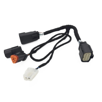 Wiring Harness for Ford F250 16 Pin Patch Harness (High Beam, Indicator, Park Light & Earth), Braided