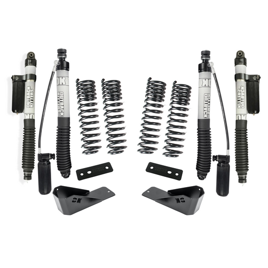 2" Lift Kit with OK 2.5" Shocks, Front +20/Rear +60% Coils