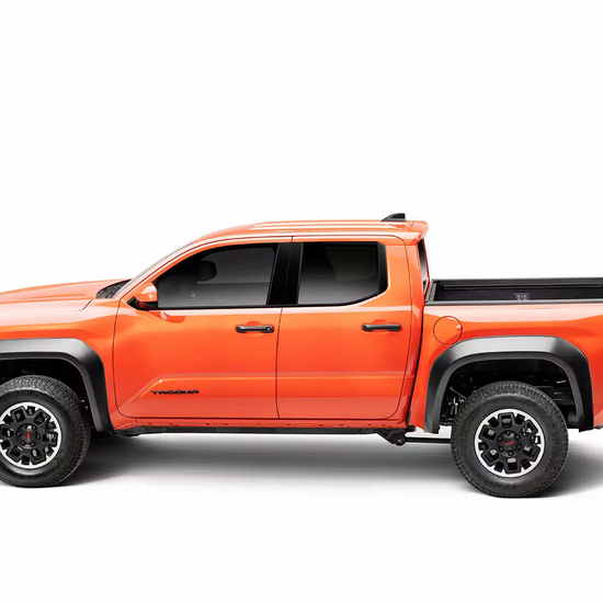2.5" Extend-A-Fender Smooth Fender Flares, Black, Front & Rear