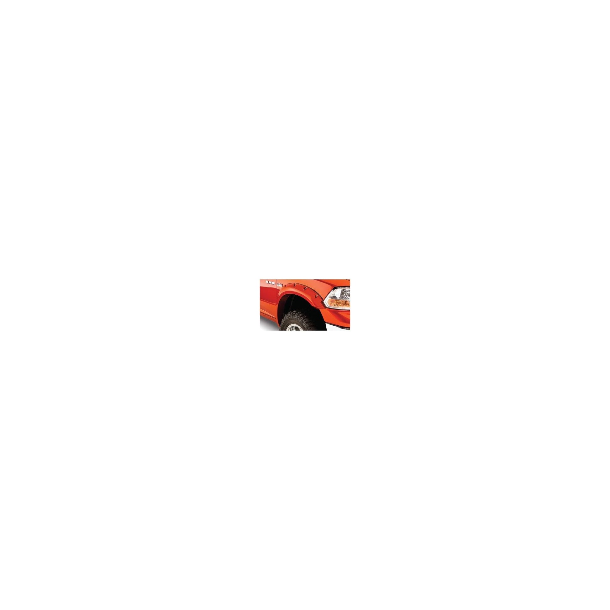 Pocket Style Fender Flares, Black, Front & Rear