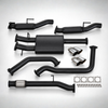 AMTRUX Chevrolet Silverado 1500 (20-23) Stainless Steel Exhaust 6.2L V8 Cat Back Single 3.5 to 3" Dual With Rear Resonators connecting to your Factory Tips