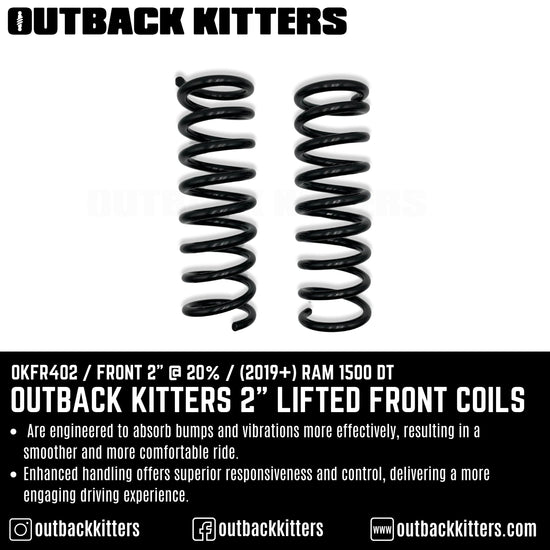 Outback Kitters 2" Lifted Front Coils for 2019+ RAM 1500 DT - Outback Kitters