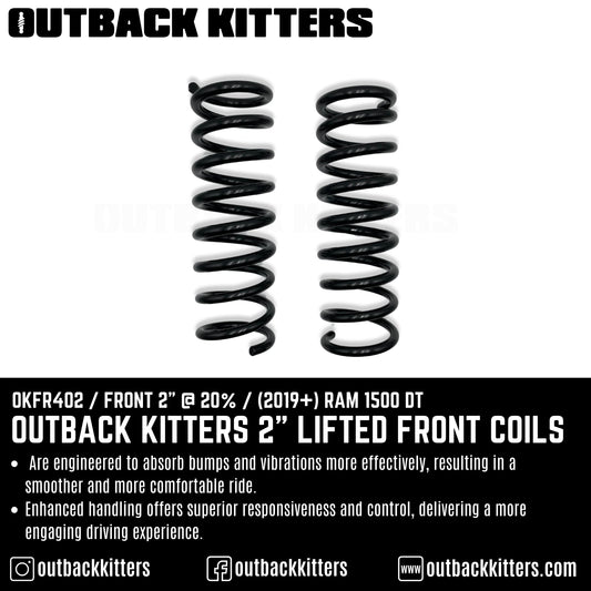 Outback Kitters 2" Lifted Front Coils for 2019+ RAM 1500 DT - Outback Kitters