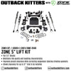 OK with Zone Offroad 5" Lift Kit for 2020+ Chev/GMC 2500 - Outback Kitters