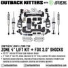 OK with Zone Offroad 4" Levelling Kit for 2021+ Ford F150 - Outback Kitters