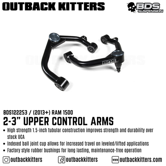 Upper Control Arm Kit, 2-3" Lift Height